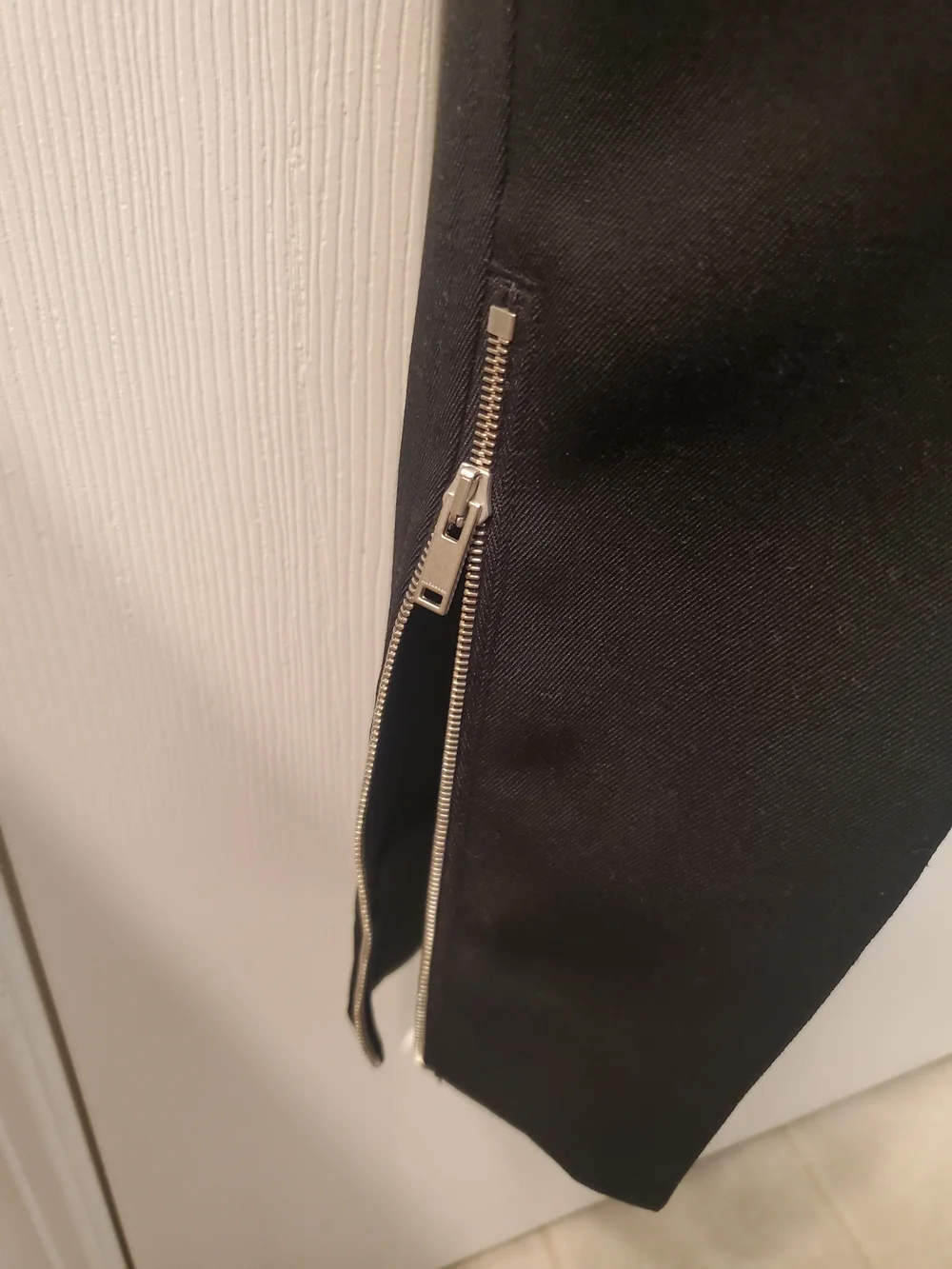 Jil Sander Black Zip-Front Tailored Trousers